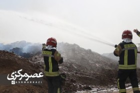 آتش سوزی انبار علوفه روستای سیرکن اراک بعد از ۶ ساعت عملیات نفس گیر مهار شد